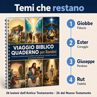 Viaggio Biblico – quaderno per bambini