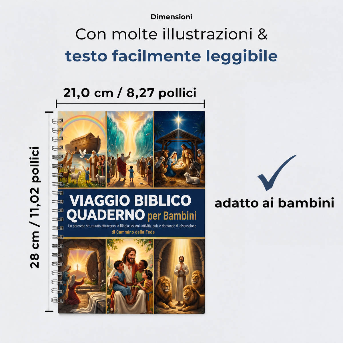 Viaggio Biblico – dimensioni 21 × 28 cm