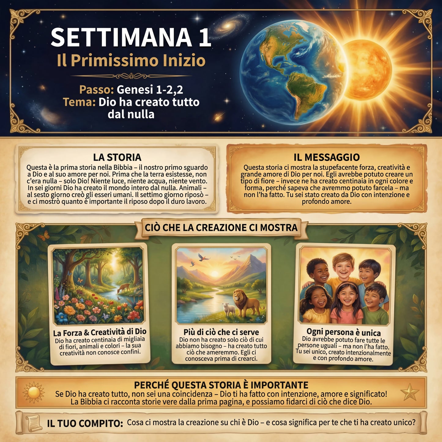 Teologia Sistematica: Quaderno di Lavoro di 52 Settimane per Bambini