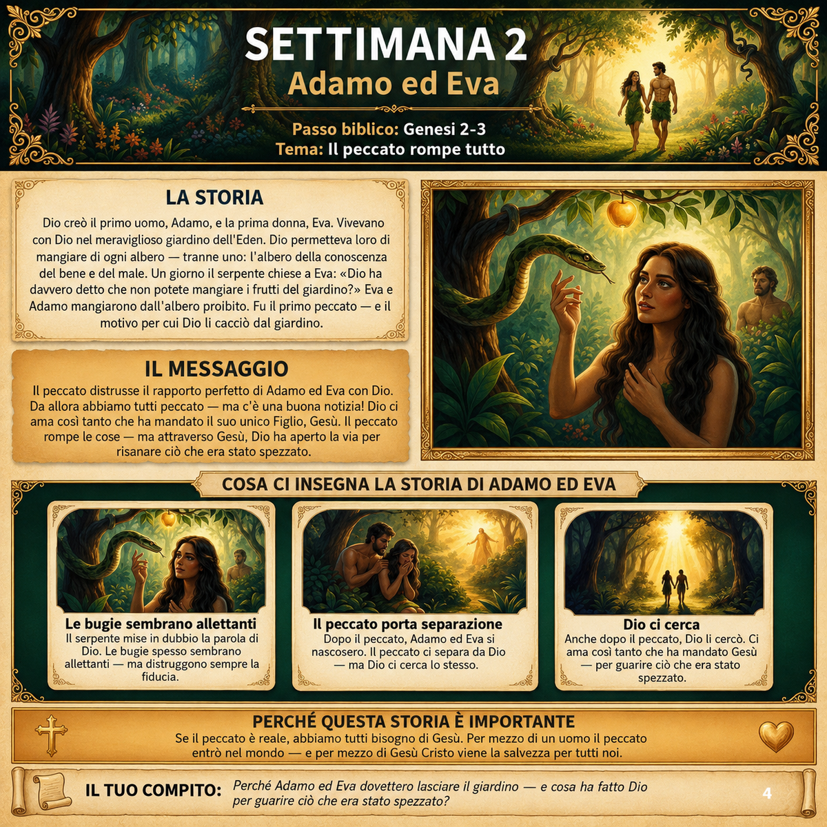Viaggio Biblico: Quaderno di 52 Settimane per Bambini