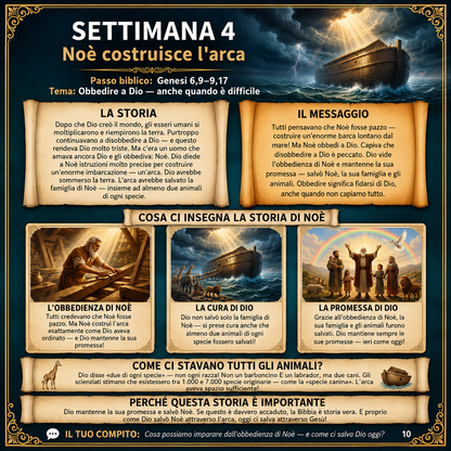 Viaggio Biblico: Quaderno di 52 Settimane per Bambini